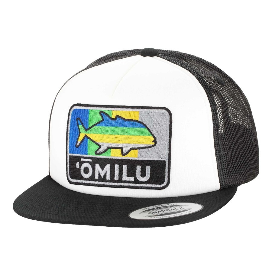 Crafting & Mods Hifishgear | Hfg - Black/White Omilu Flatbill Trucker Hat