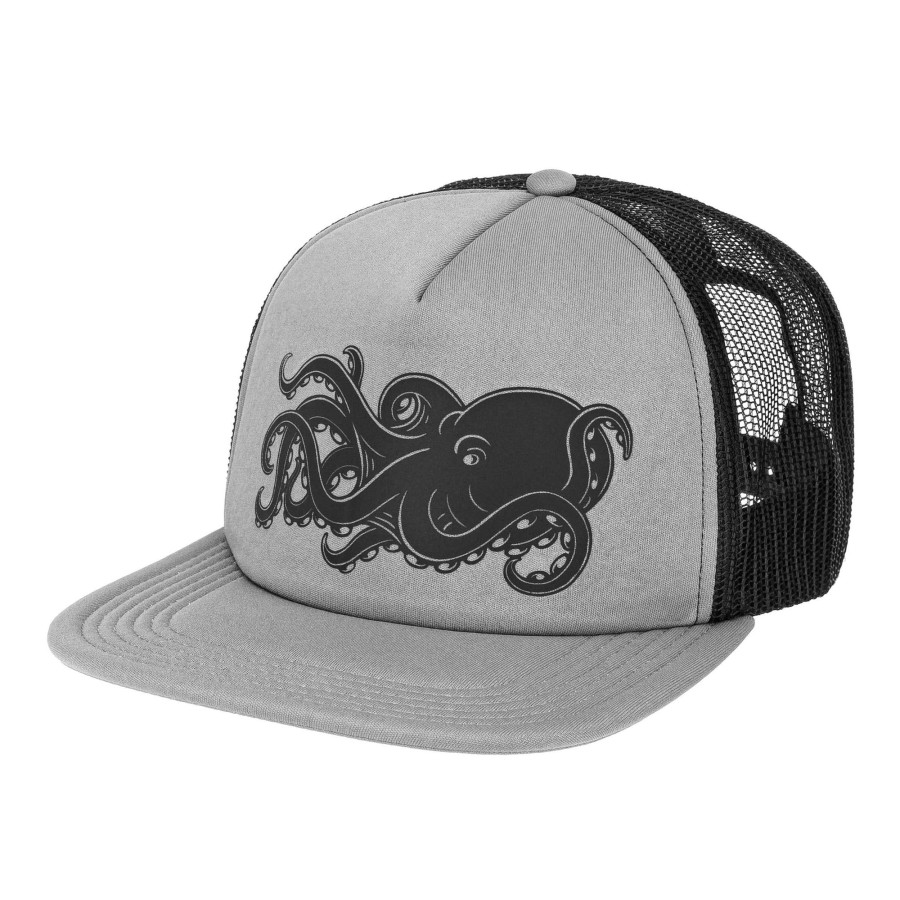 Crafting & Mods Hifishgear | Hfg - Reflective Tako Steel/Black Flat Bill Trucker Hat