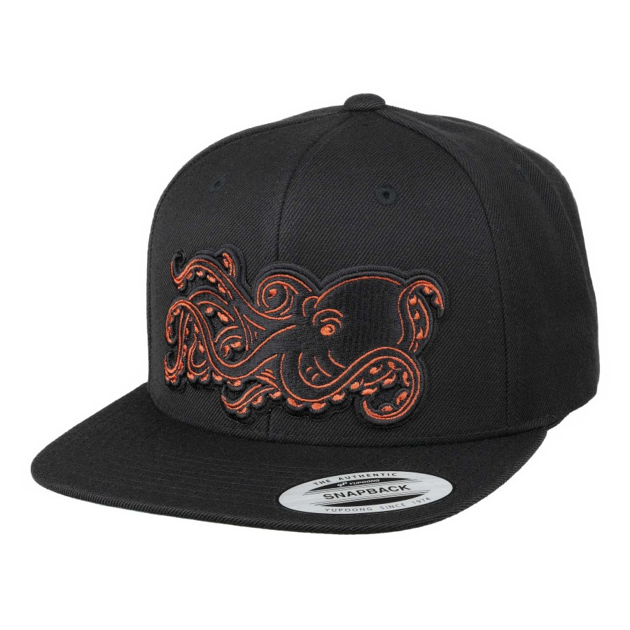 Crafting & Mods Hifishgear | Hfg - 3D Tako Black Snapback Flatbill Hat