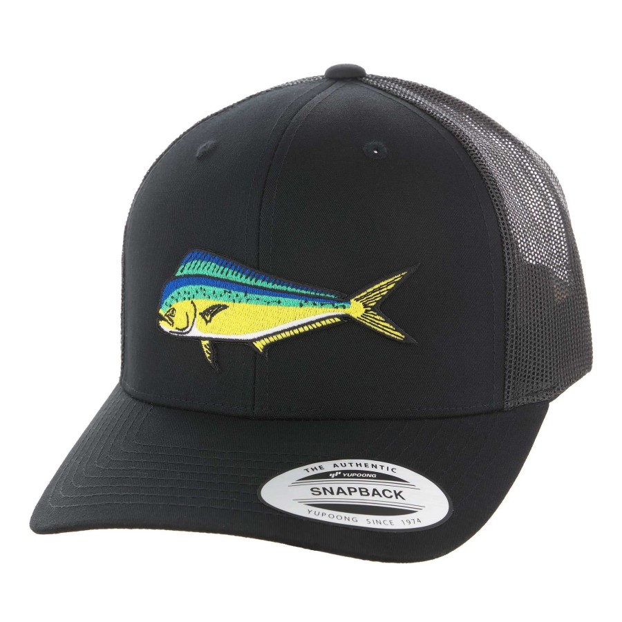 Crafting & Mods Hifishgear | Hfg - Mahimahi Black Classic Snapback Trucker Hat