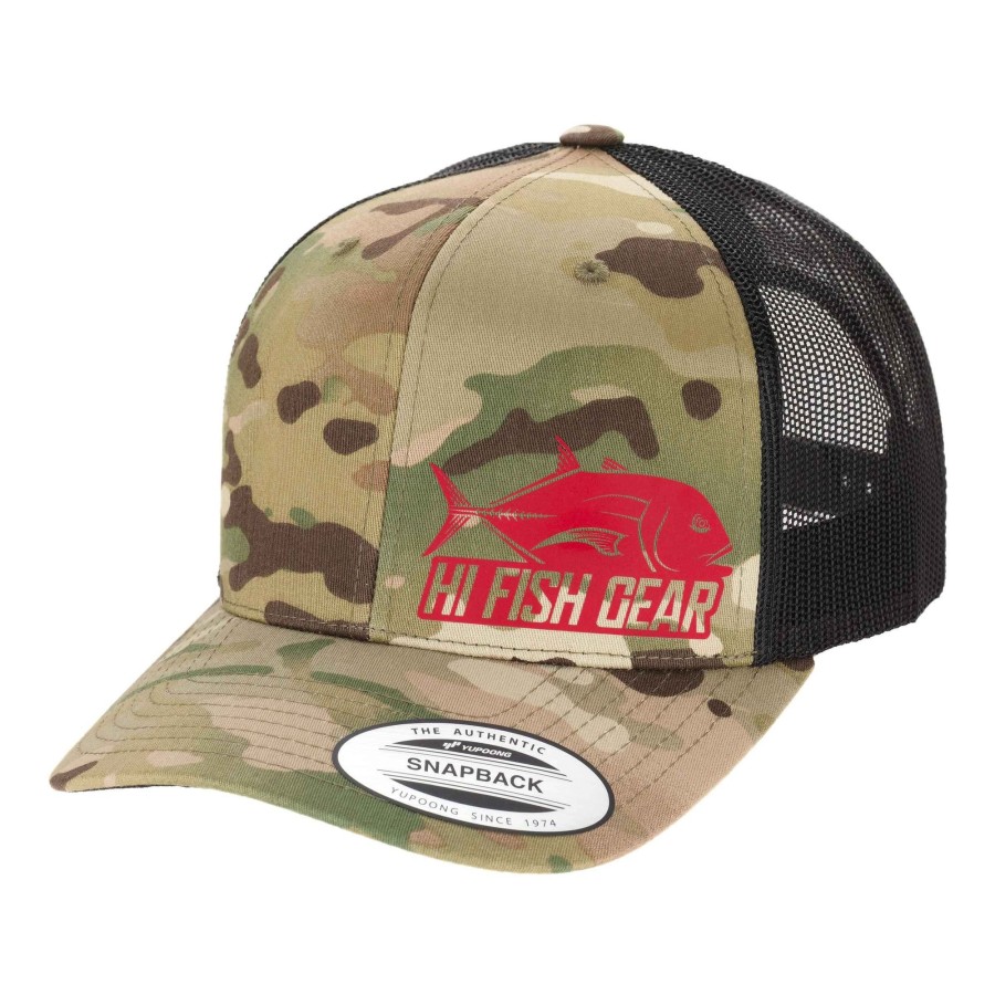 Crafting & Mods Hifishgear | Hfg Ulua Red Reflective Multicam® Classic Trucker Hat