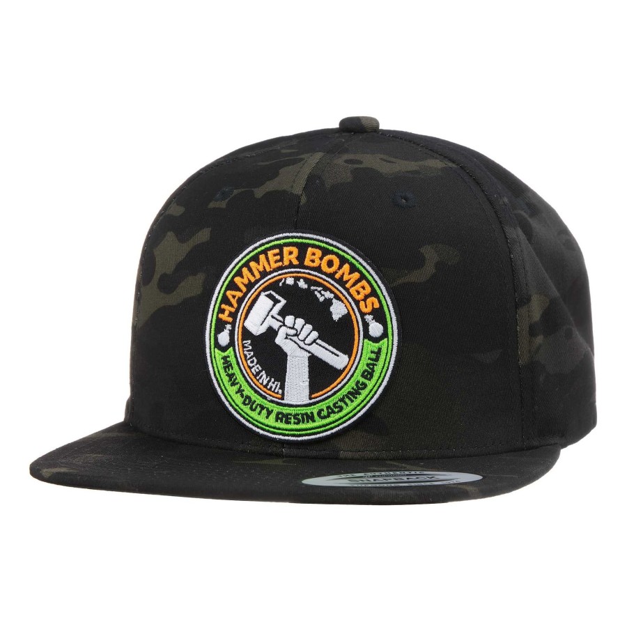 Crafting & Mods HiFishGear | Hfg - Hammerbombs® Multicam® Black Flat Bill Snapback Hat