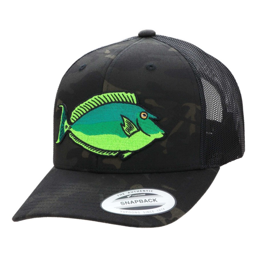 Crafting & Mods Hifishgear | Hfg - Kala (Unicorn Fish) Black Multicam® Classic Snapback Trucker Hat