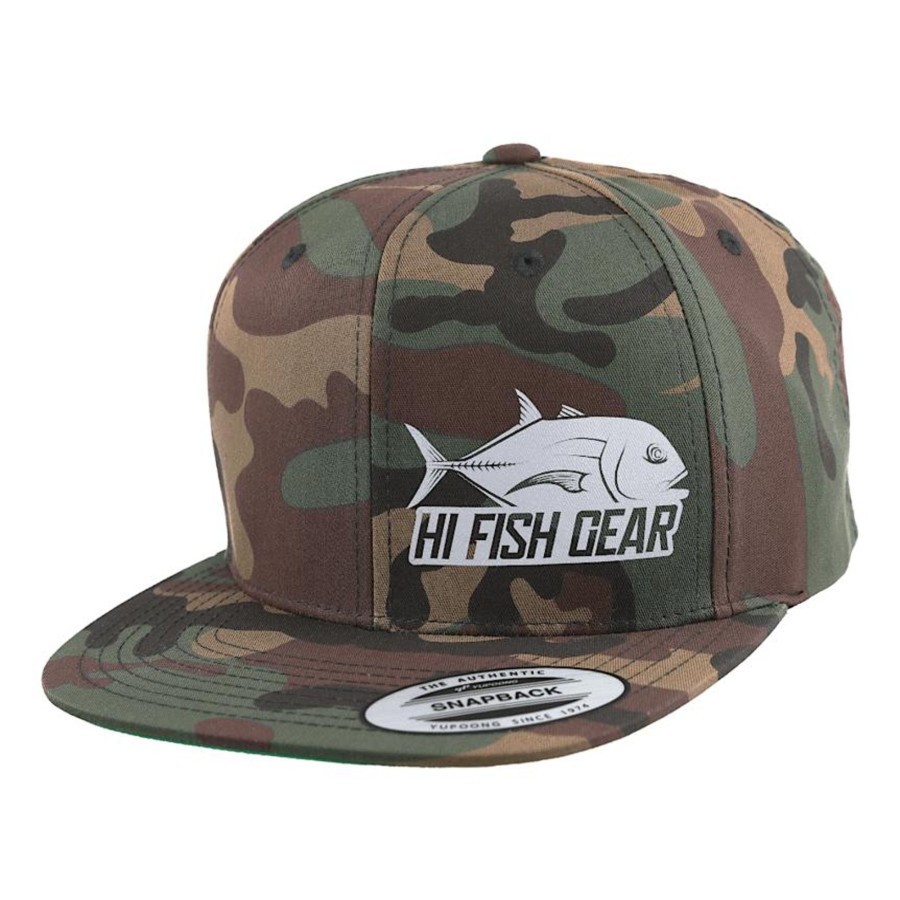 Crafting & Mods HiFishGear | Hfg - Camo Reflective Ulua Logo Snapback Hat