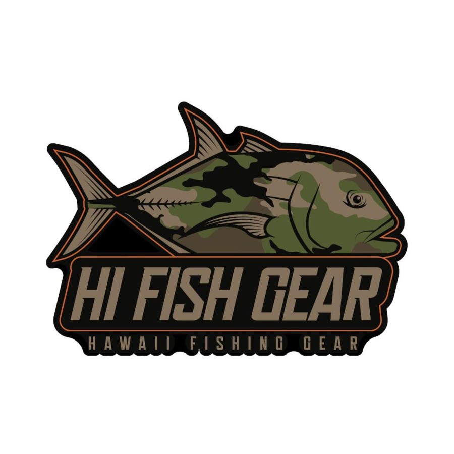 Aerators HiFishGear | Hfg 4" Hawaii Fishing Gear Ulua Logo Vinyl Sticker