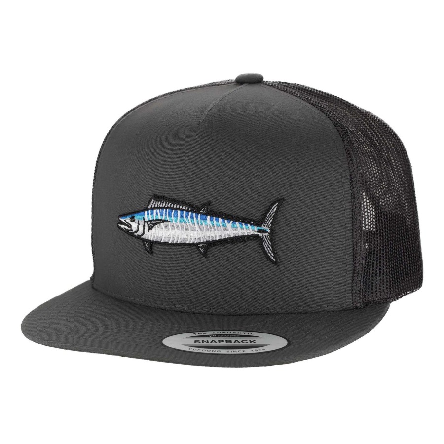 Crafting & Mods HiFishGear | Hfg - Ono Charcoal/Black Flatbill Trucker Hat