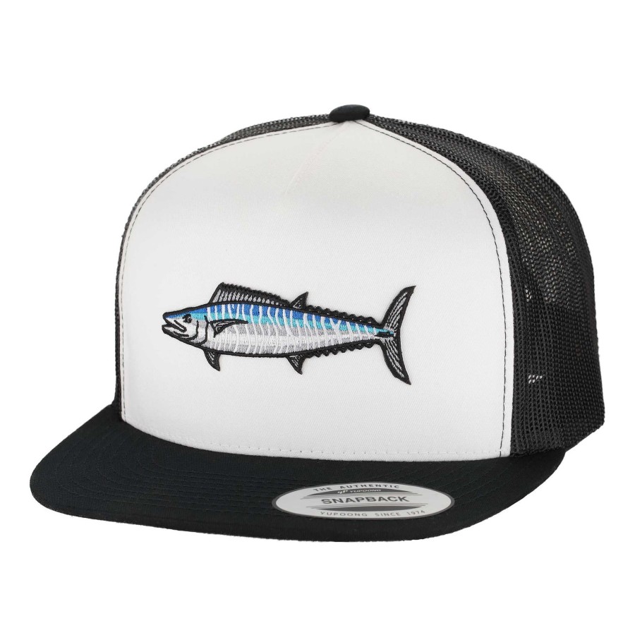 Crafting & Mods HiFishGear | Hfg - Ono Black/White Snapback Flat Bill Trucker Hat