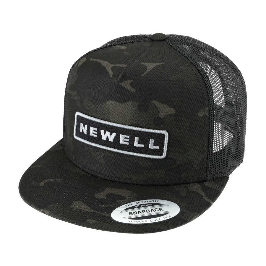 Crafting & Mods Newell Fishing | Newell® Badge - Multicam® Black Flat Bill Snapback Trucker Hat