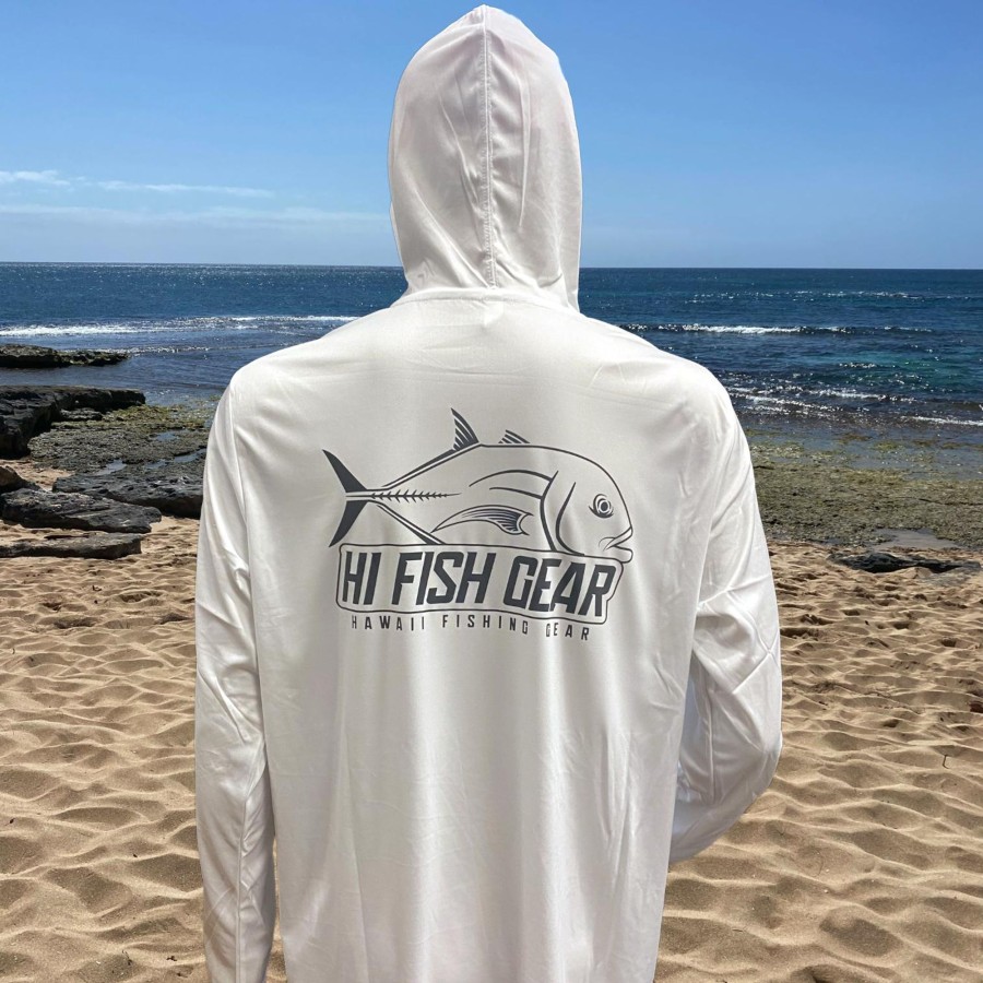 Crafting & Mods Hifishgear | Hfg Performance Uv Protection Hoodie (White)