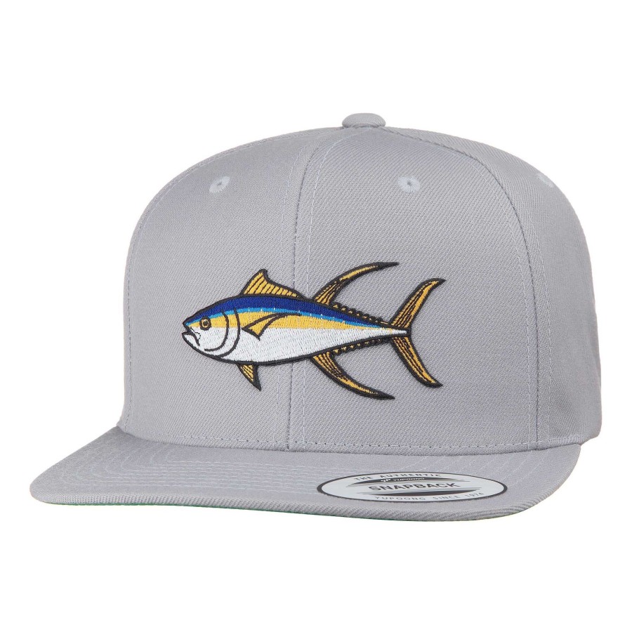 Crafting & Mods HiFishGear | Hfg - Ahi Silver Flat Bill Snapback Hat