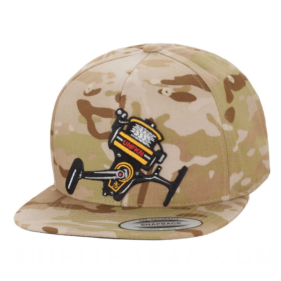 Crafting & Mods HiFishGear | Hfg - Unfkn Reel Spinner Multicam® Arid Flatbill Snapback Hat