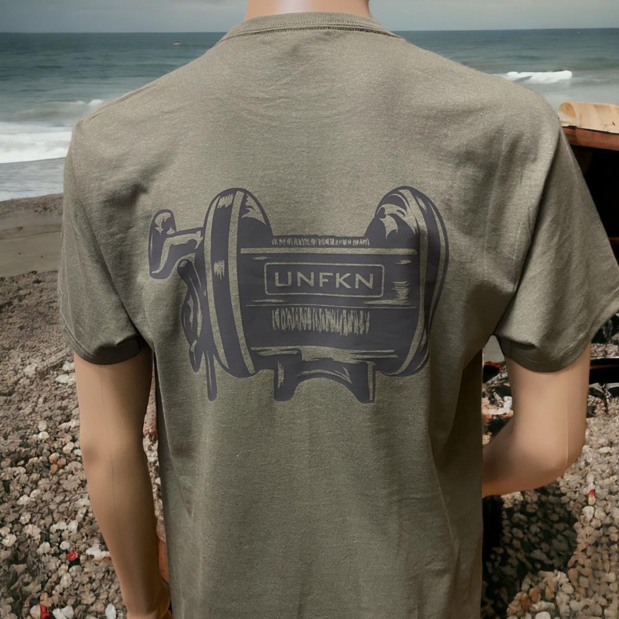 Crafting & Mods Hifishgear | Unfkn Reel Fatigue Green Short Sleeve T-Shirt