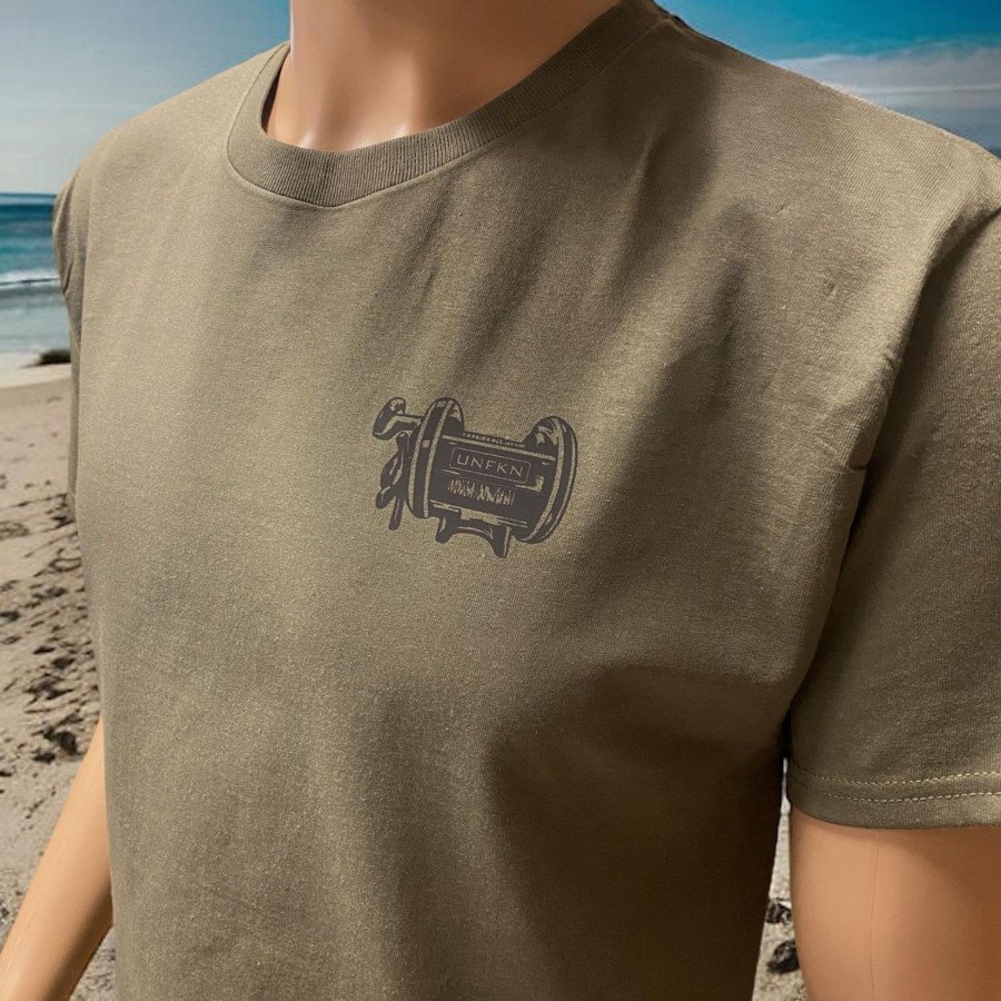 Crafting & Mods Hifishgear | Unfkn Reel Fatigue Green Short Sleeve T-Shirt