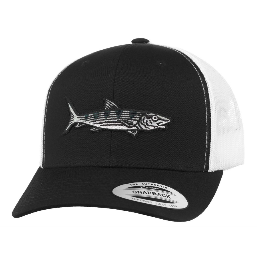 Crafting & Mods HiFishGear | Hfg - Oio (Bonefish) Black/White Snapback Classic Trucker Hat