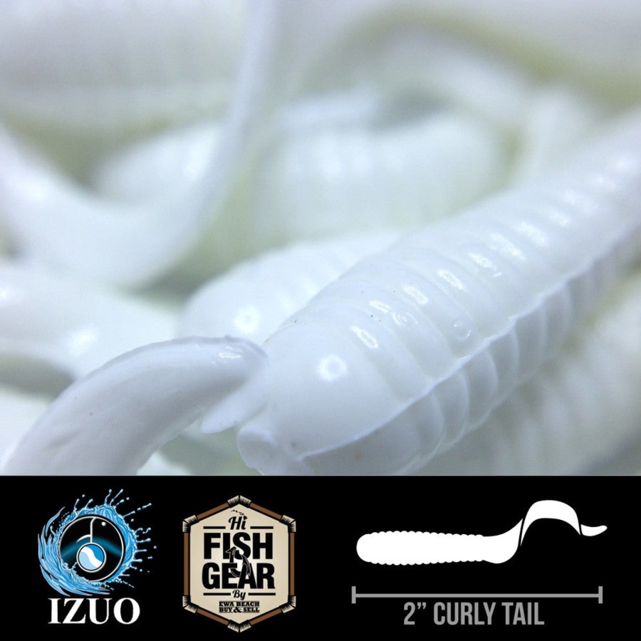 Lures Hawaiian Angler By Izuo | Izuo White Glo 2In Ct 10Pc