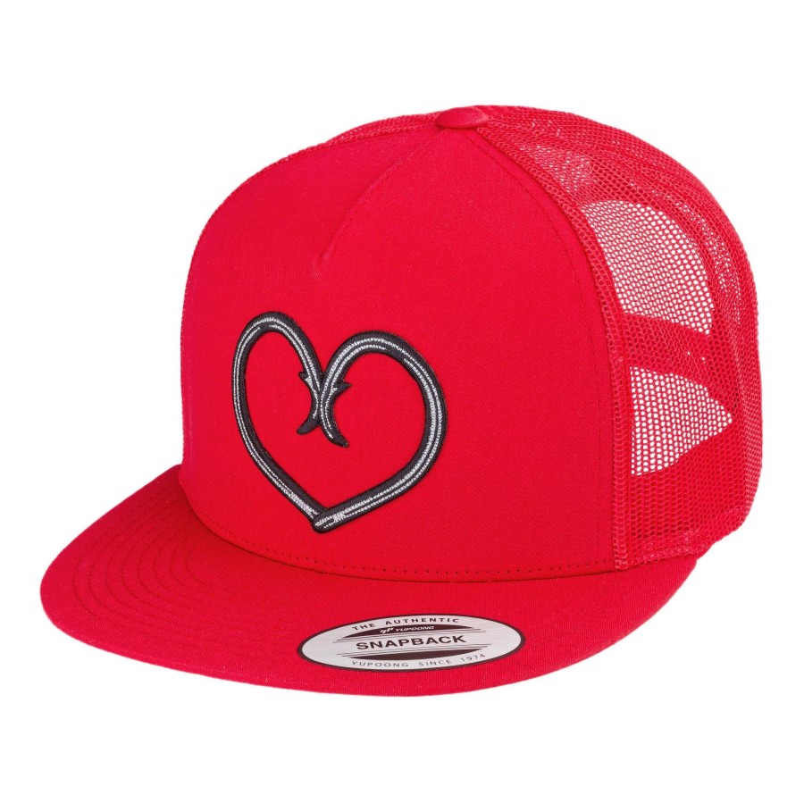 Crafting & Mods Hifishgear | Hfg -Hooked Red Flatbill Snapback Trucker Hat