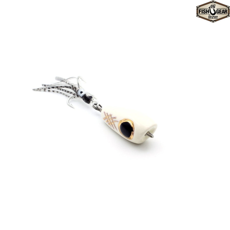 Lures Mark White Lures | Mark White Lures White With Black Eye Surface Plug