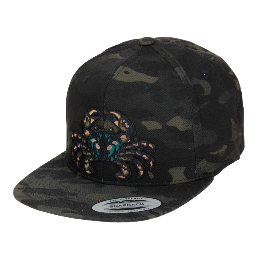 Crafting & Mods Hifishgear | Hfg - Samoan Mud Crab Multicam® Black Flat Bill Snapback Hat