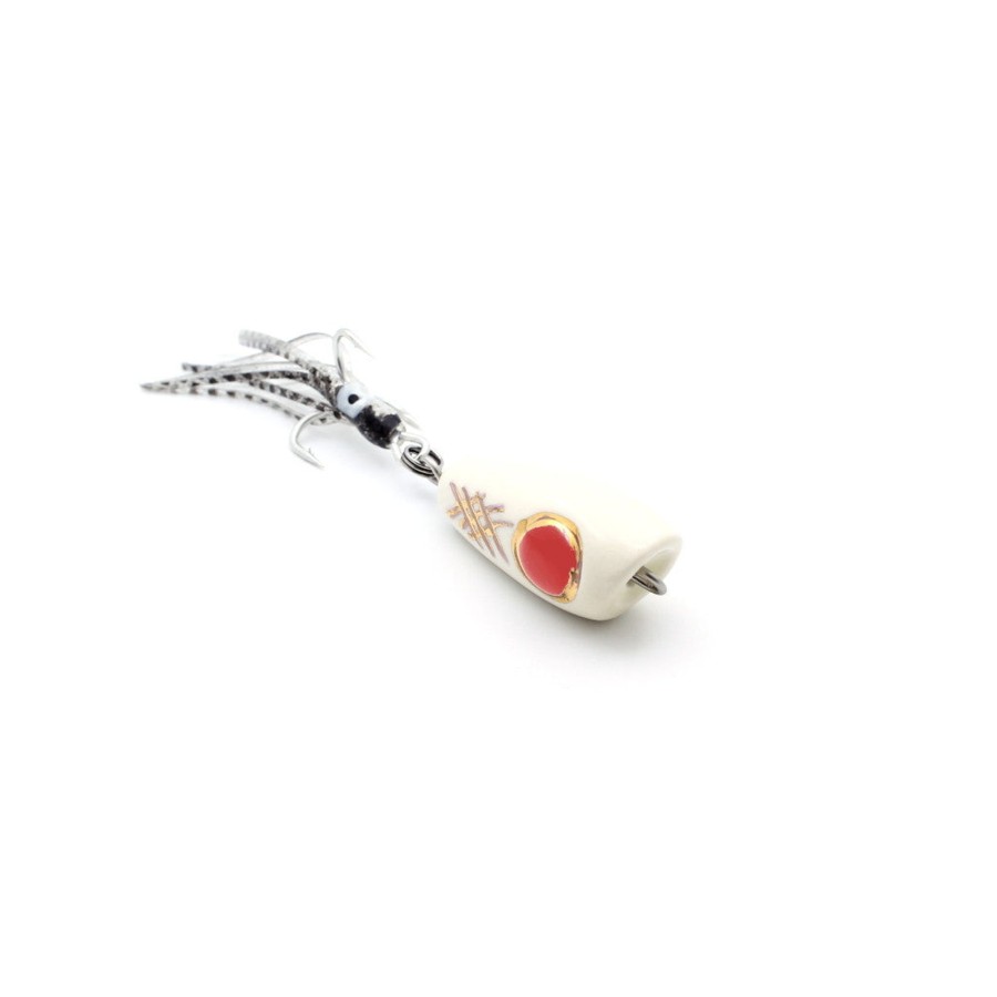 Lures Mark White Lures | Mark White Lures White With Red Eye Surface Plug