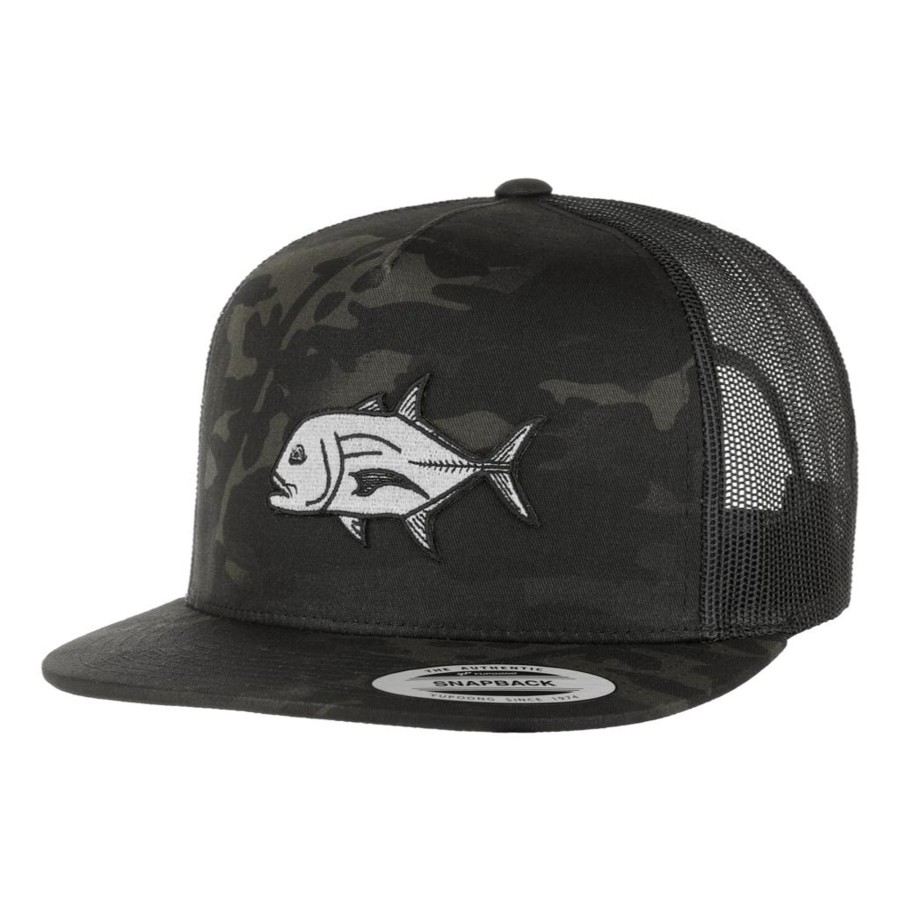 Crafting & Mods HiFishGear | Hfg - Ulua Multicam® Black Flat Bill Snapback Trucker Hat