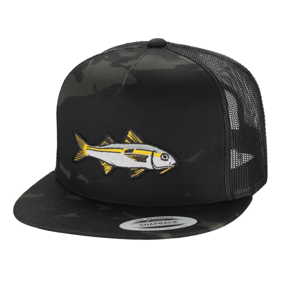 Crafting & Mods Hifishgear | Hfg - Oama Multicam® Black Flat Bill Snapback Trucker Hat