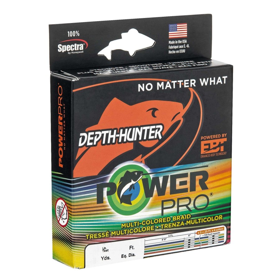 Line & Leader PowerPro | Powerpro Depth-Hunter Multi-Colored Braid