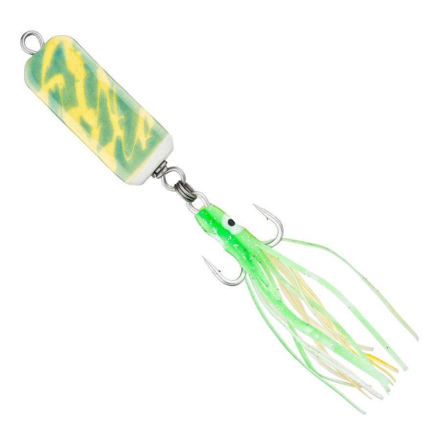 Lures Mark White Lures | Mark White Lures Yellow/Turquoise Ulua & Papio Bar