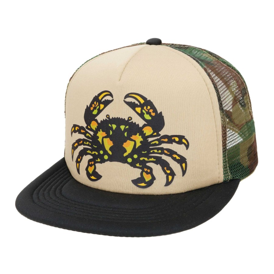 Crafting & Mods Hifishgear | Hfg - Samoan Mud Crab Camo/Tan/Black Flatbill Trucker Hat