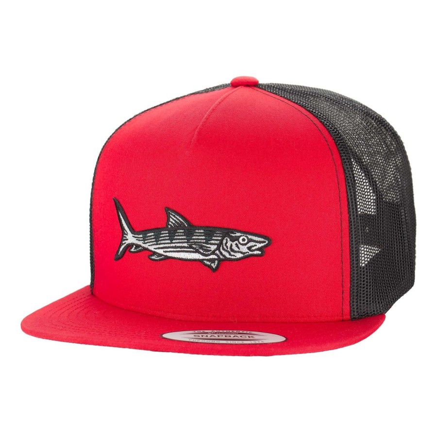 Crafting & Mods HiFishGear | Hfg - Oio Red/Black Snapback Flat Bill Trucker Hat