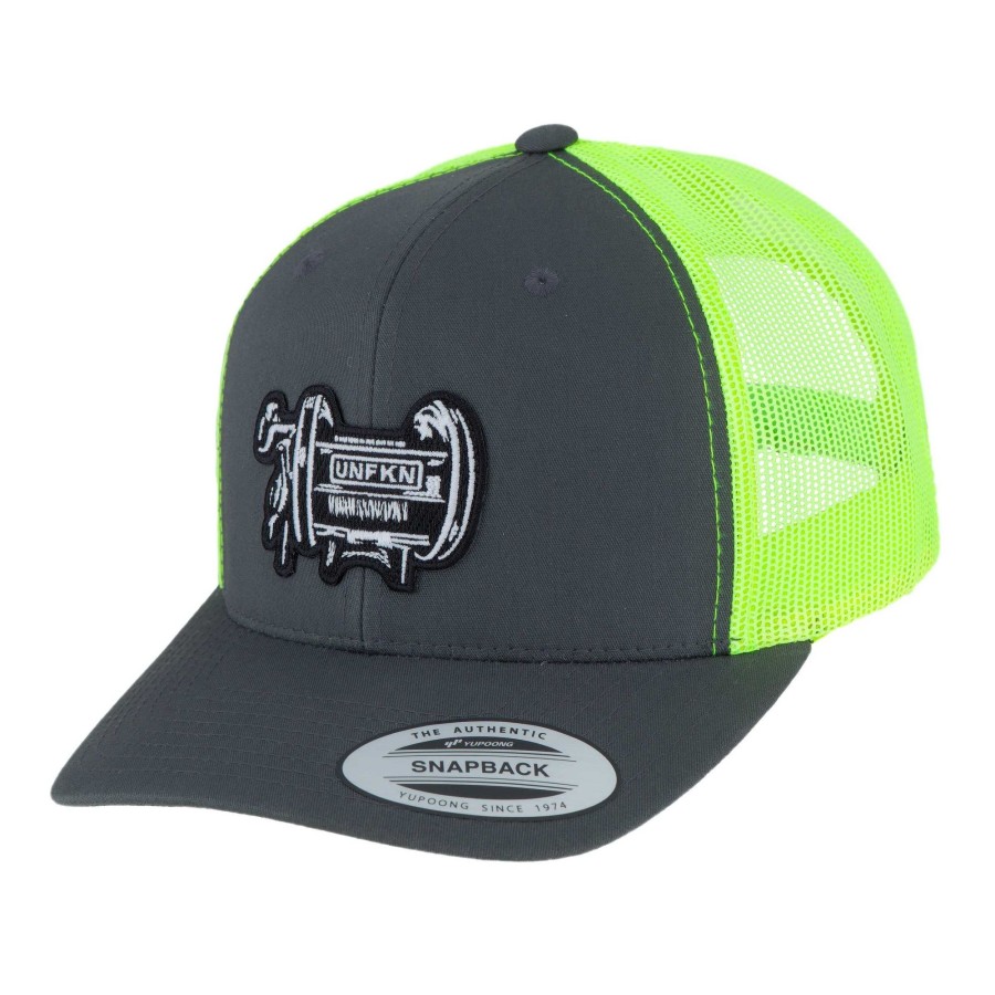 Crafting & Mods Hifishgear | Hfg - Unfkn Reel Charcoal/Neon Green Classic Trucker Hat