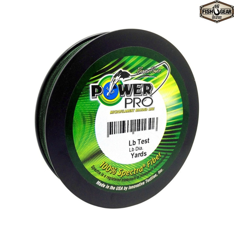 Line & Leader PowerPro | Powerpro Spectra Fiber Braided Line Moss Green