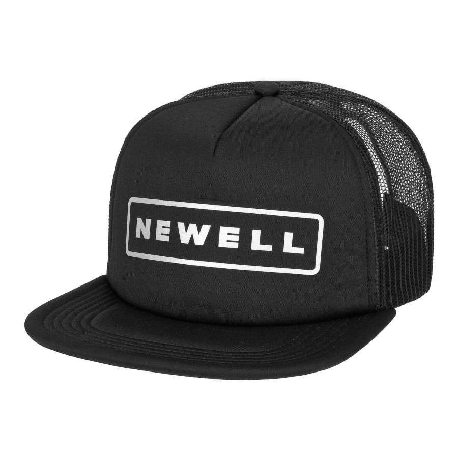 Crafting & Mods Newell Fishing | Newell® Reflective Badge Black Flat Bill Trucker Hat