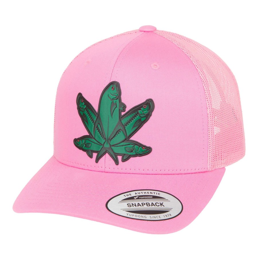 Crafting & Mods Hifishgear | Hfg - Florida Green Fish Pink Snapback Classic Trucker Hat