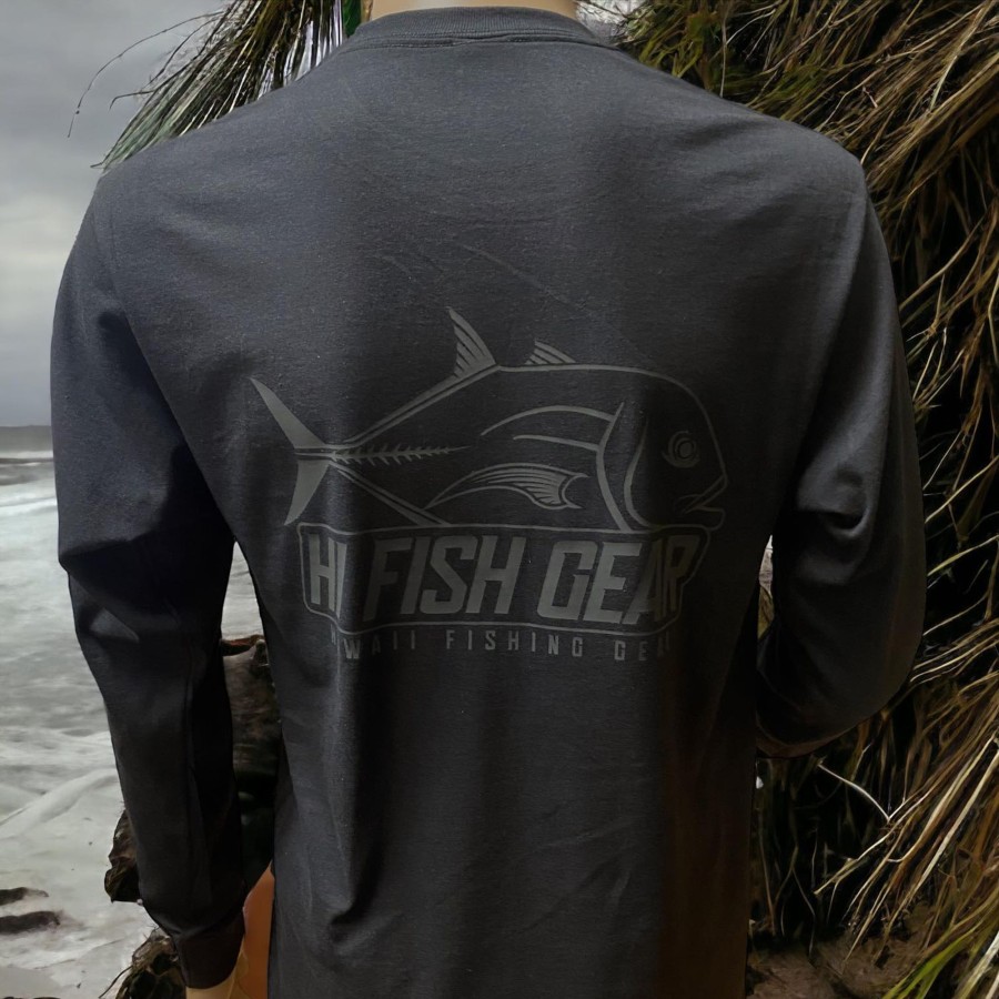 Crafting & Mods Hifishgear | Hfg Ulua Stealth Black Long Sleeve Shirt