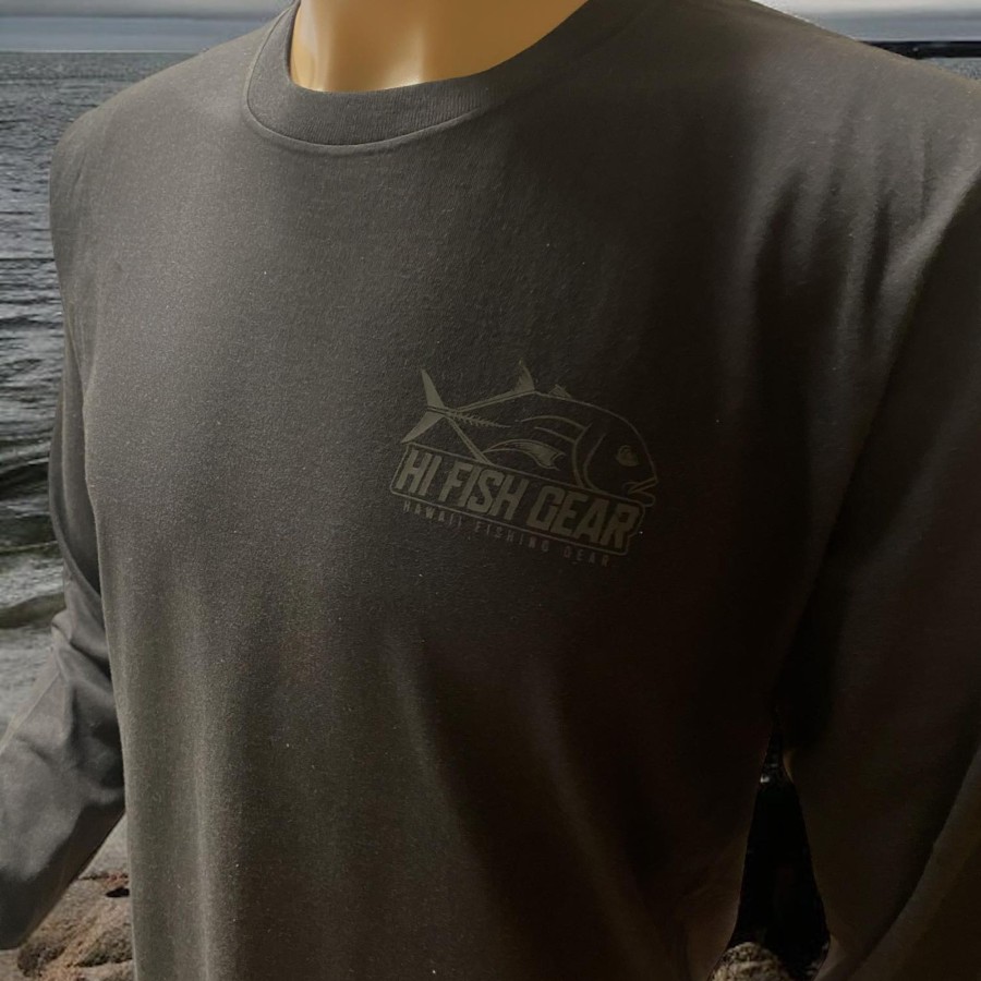 Crafting & Mods Hifishgear | Hfg Ulua Stealth Black Long Sleeve Shirt