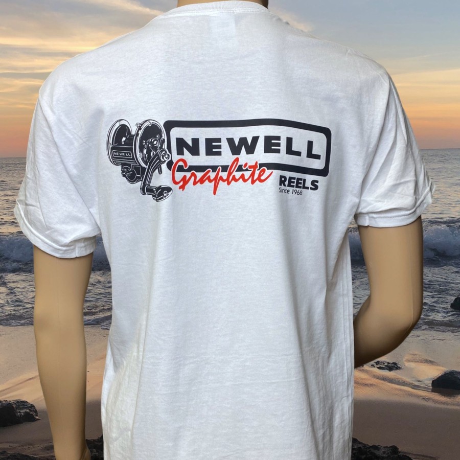 Crafting & Mods Newell Fishing | Newell® Reels Graphite - White Pocket T-Shirt