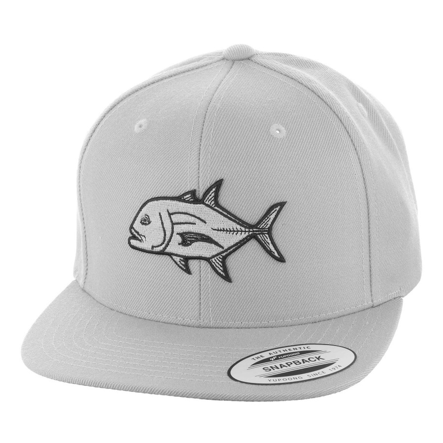 Crafting & Mods Hifishgear | Hfg - Ulua Silver Flat Bill Snapback Hat