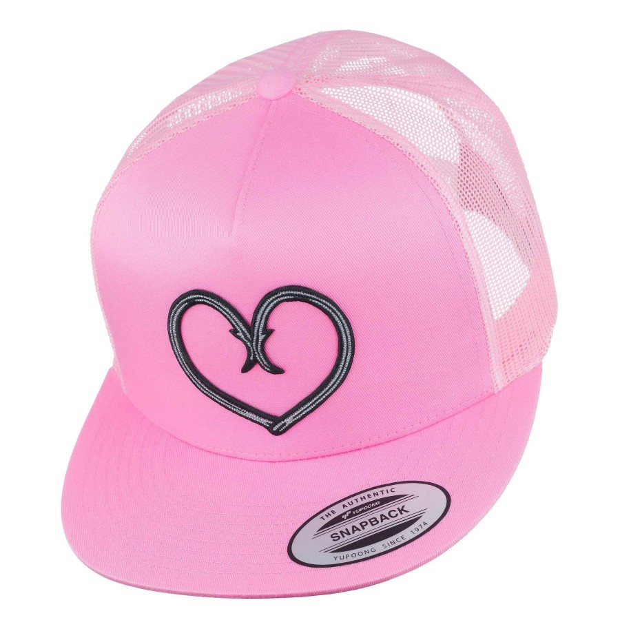 Crafting & Mods Hifishgear | Hfg -Hooked Pink Flat Bill Snapback Trucker Hat