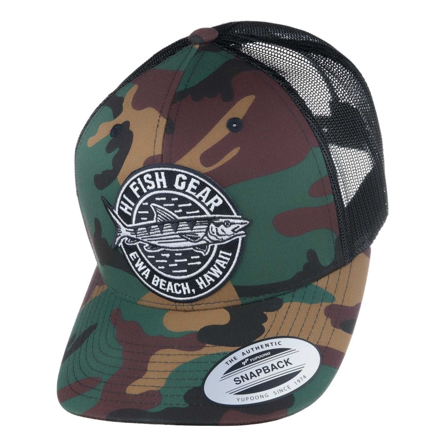 Crafting & Mods HiFishGear | Hfg - Hifishgear Oio Camo/Black Snapback Classic Trucker Hat