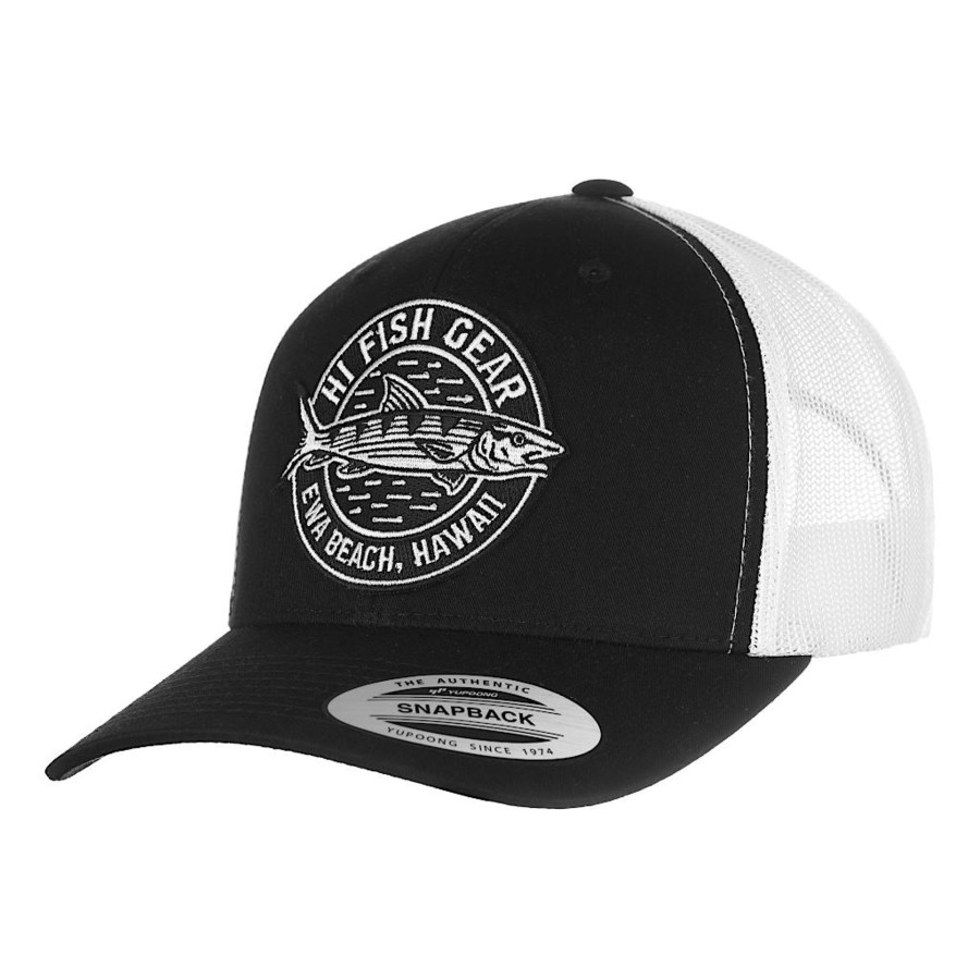 Crafting & Mods HiFishGear | Hfg - Oio Patch Black/White Snapback Classic Trucker Hat