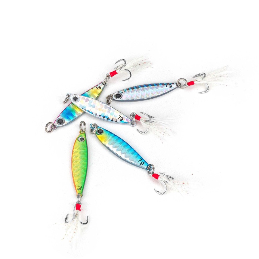 Lures Hifishgear | Ultra Light Papio Candy Jig 5 Pack (5 X 7G Jigs With Hooks)