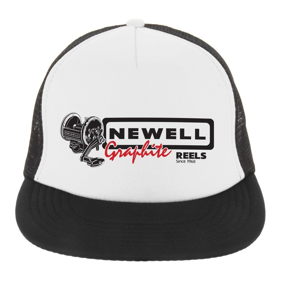 Crafting & Mods Newell Fishing | Newell® Graphite Black/White Flat Bill Trucker Hat