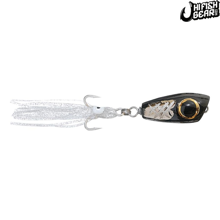 Lures Mark White Lures | Mark White Lures Black/Platinum Surface Plug