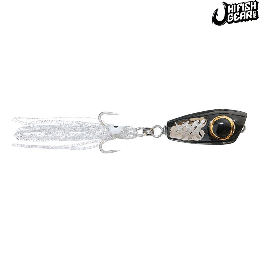 Lures Mark White Lures | Mark White Lures Black/Platinum Surface Plug