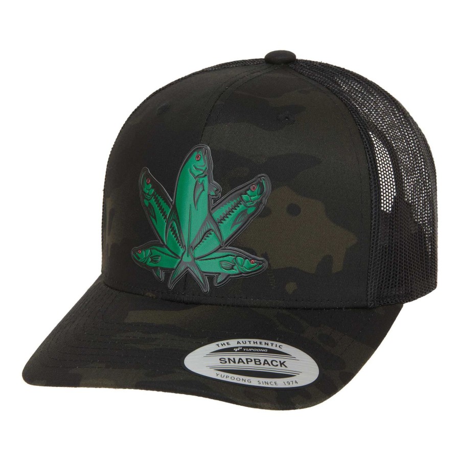 Crafting & Mods Hifishgear | Hfg - Florida Green Fish Multicam® Black Classic Snapback Trucker Hat