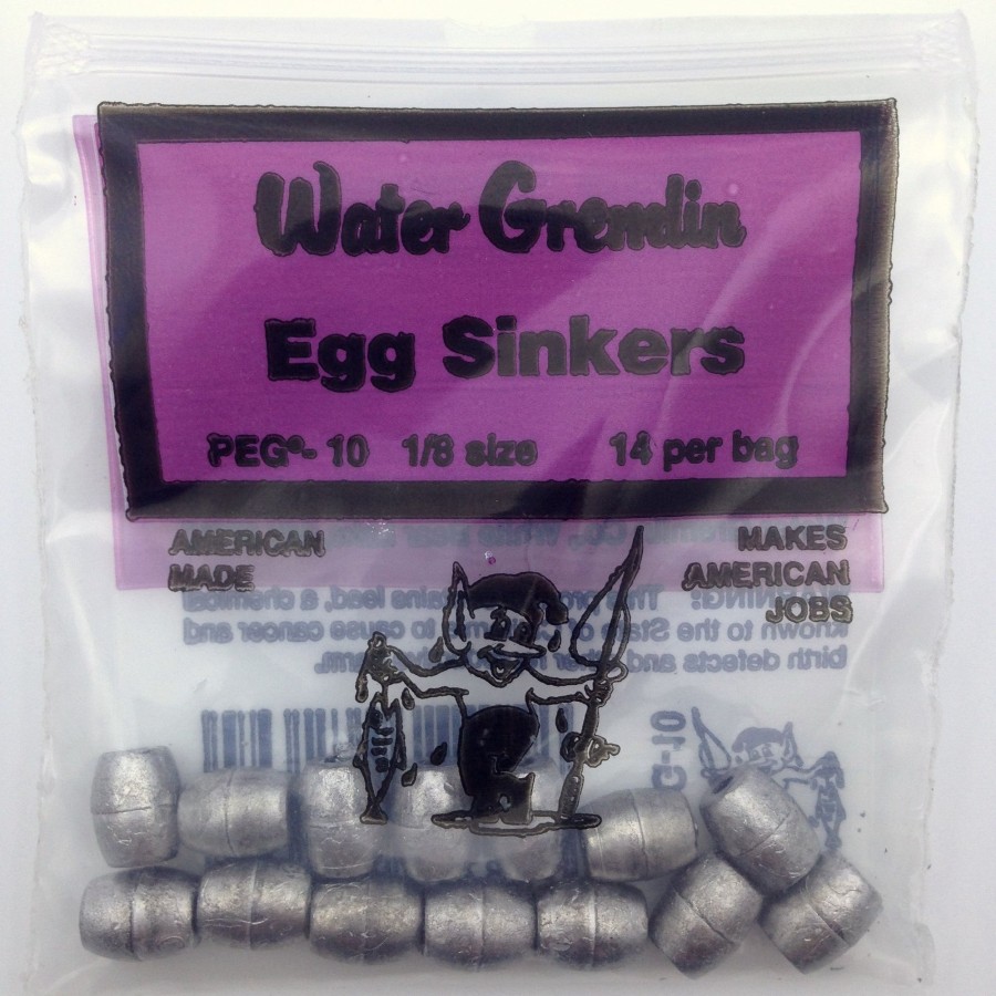 Tackle Water Gremlin | Water Gremlin Peg #10 Lead Egg Weight