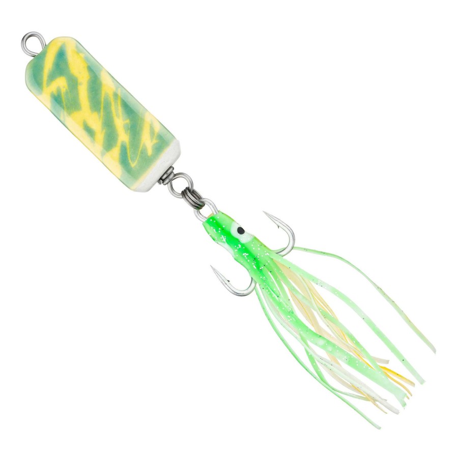 Lures Mark White Lures | Mark White Lures Yellow/Turquoise Ulua & Papio Bar